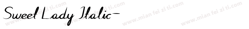 Sweet Lady Italic字体转换